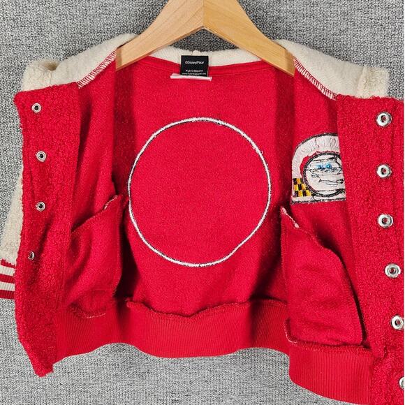 DISNEY PIXAR HYBRID APPAREL LIGHNING MCQUEEN BUTTON-UP HOODIE SWEATER SIZE 12M - Picture 8 of 10